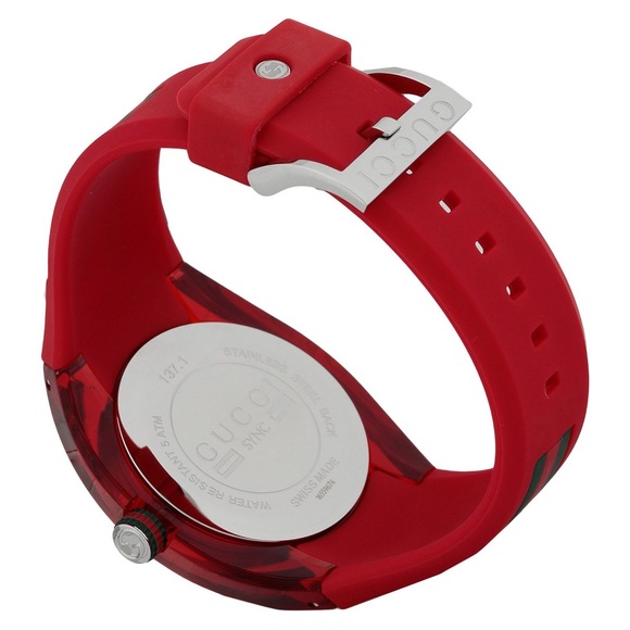 Red Gucci wrist watch - Picture 2 of 2